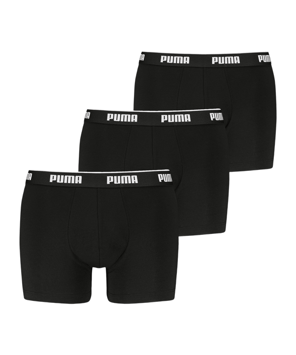 PUMA EVERYDAY BASIC 3er Pack Caleçon boxer Noir C001 - noir