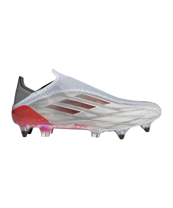 adidas X SPEEDFLOW+ SG White Spark Weiss Grau Rot - weiss