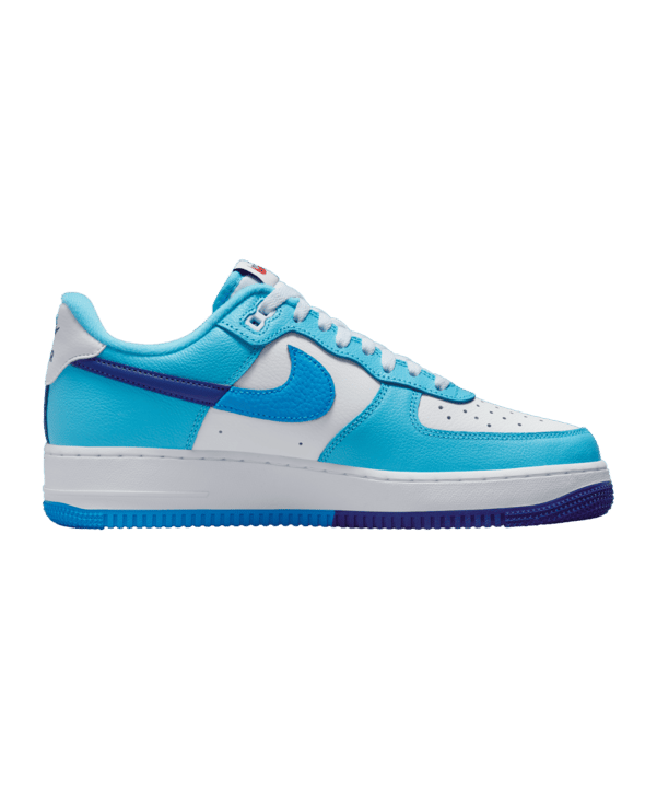 Nike Air Force 1 07 LV8 Weiss Blau F100 - weiss