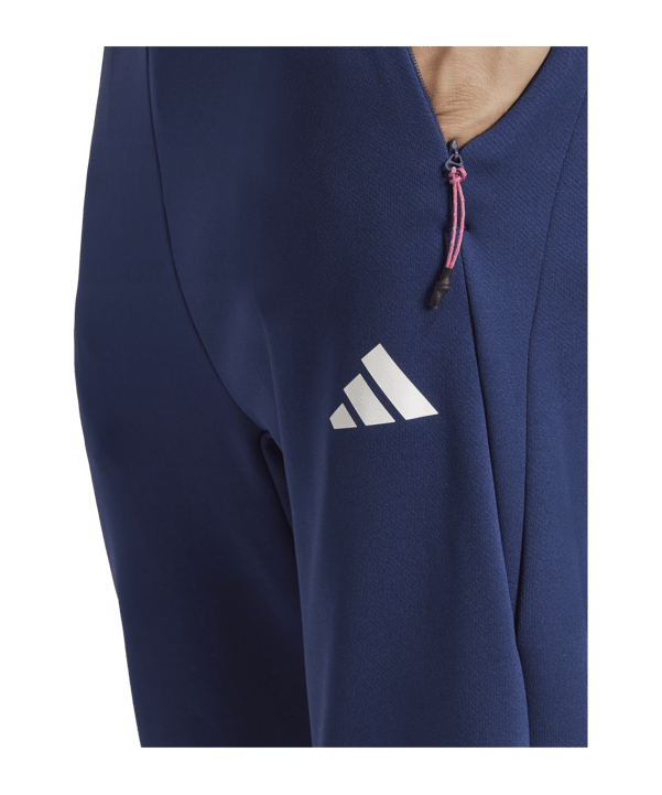 adidas 3-Stripes Jogginghose Blau Pink Gelb - blau