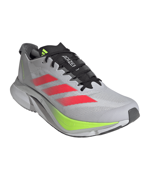 adidas Adizero Boston 12 Laufschuh Grau - grau