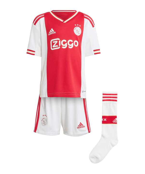 adidas Ajax Amsterdam Minikit Home 2022/2023 Rot - rot