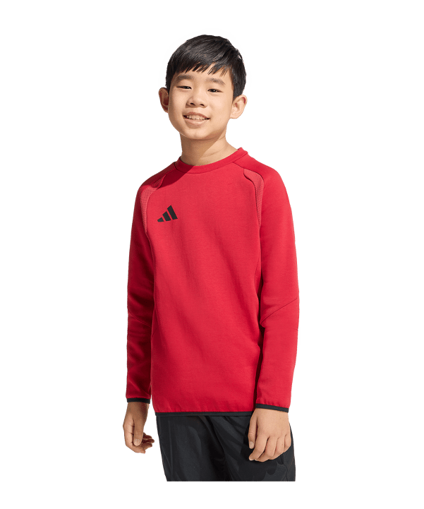 adidas Tiro Travel Sweatshirt Kids Rot - rot