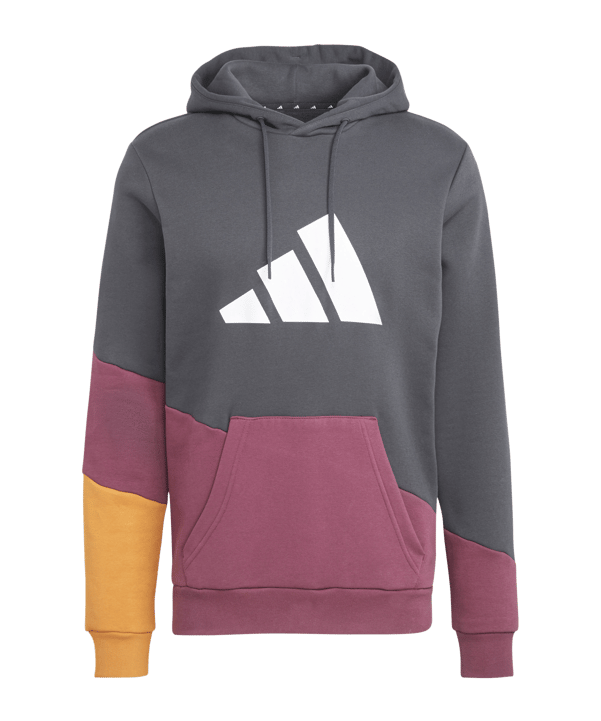 adidas Hoody Grau Lila Gelb - grau