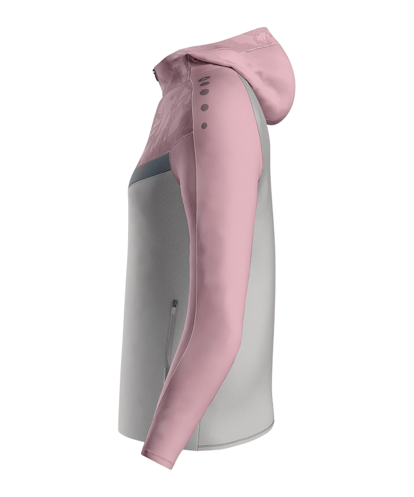 JAKO Icon Kapuzenjacke Damen Grau Pink F851 - rosa