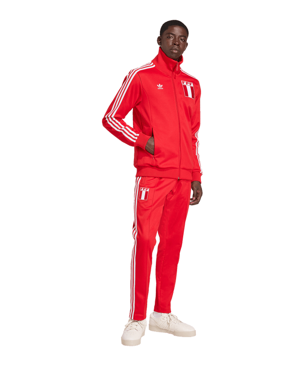 adidas Peru Präsentationsjacke Rot - rot