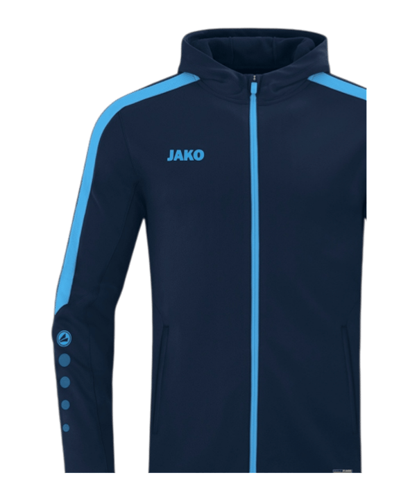 JAKO Power mit Kapuze Trainingsanzug Kids Blau F910 - blau