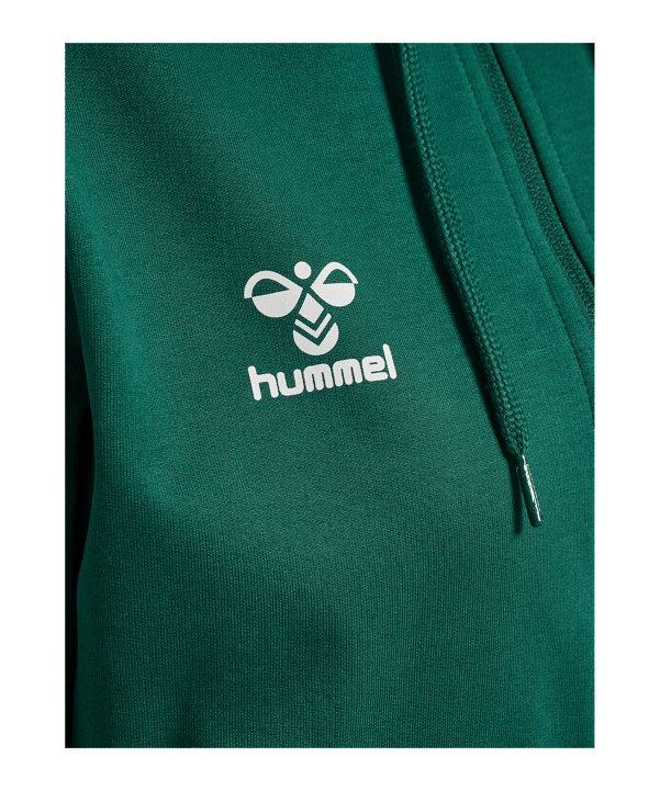 hummel Go 2.0 Chevron Kapuzenjacke Damen Grün F6140 - gruen