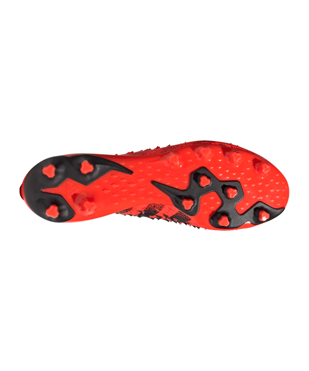 adidas Predator FREAK.1 L AG Meteorite Rot Schwarz - rot