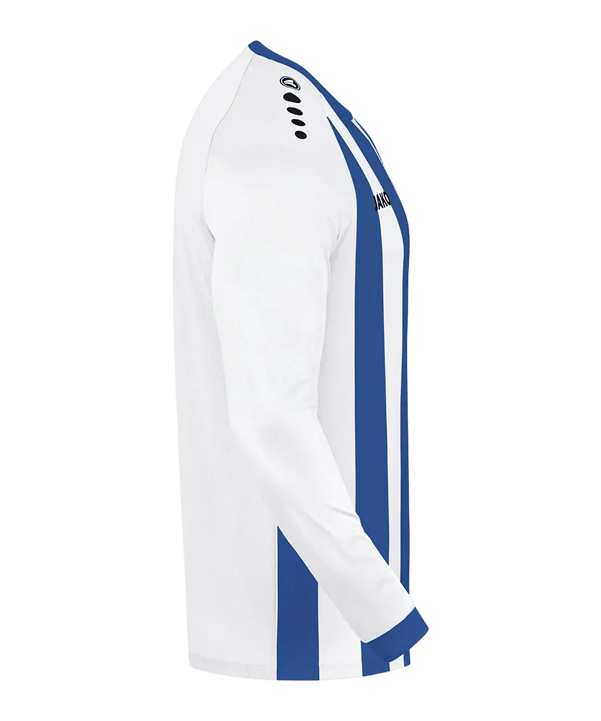 JAKO Inter Trikot Langarm Kids Weiss Blau F012 - weiss