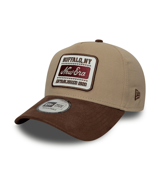 New Era Ne Patch Suede Eframe Cap Beige - beige