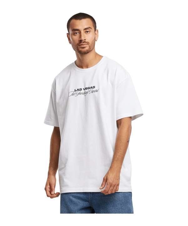 Mister Tee Gamblingital O T-Shirt Weiß - weiss