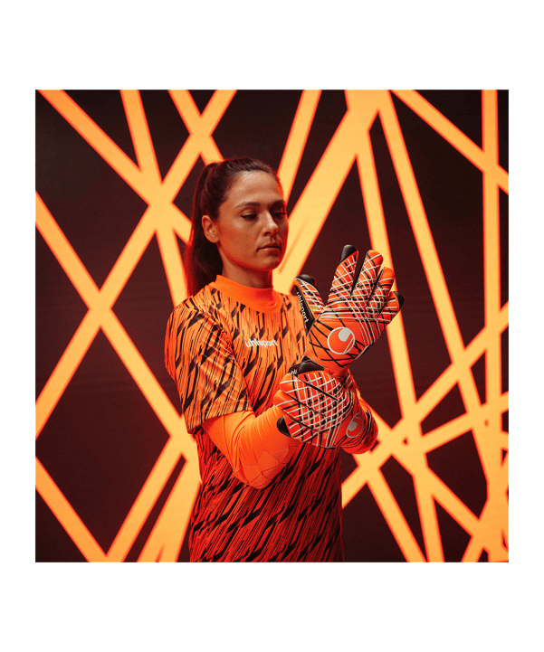 uhlsport FM Super Resist+ HN Torwarthandschuhe Schwarz F01 - schwarz