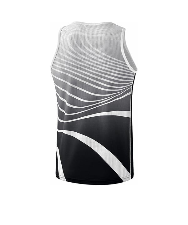 Erima Singlet Running Kids Schwarz Weiss - schwarz