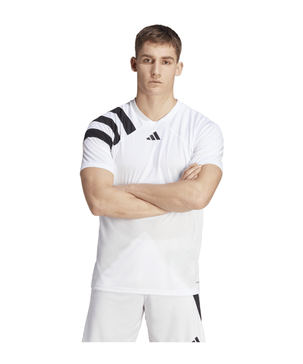 adidas Fortore 23 Trikot Weiss Schwarz - weiss