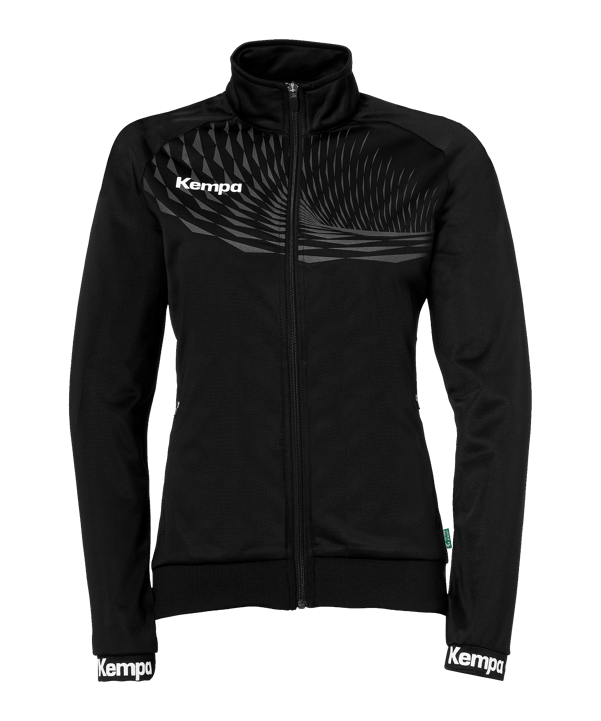 Kempa Wave 26 Poly Jacke Damen Schwarz F01 - schwarz