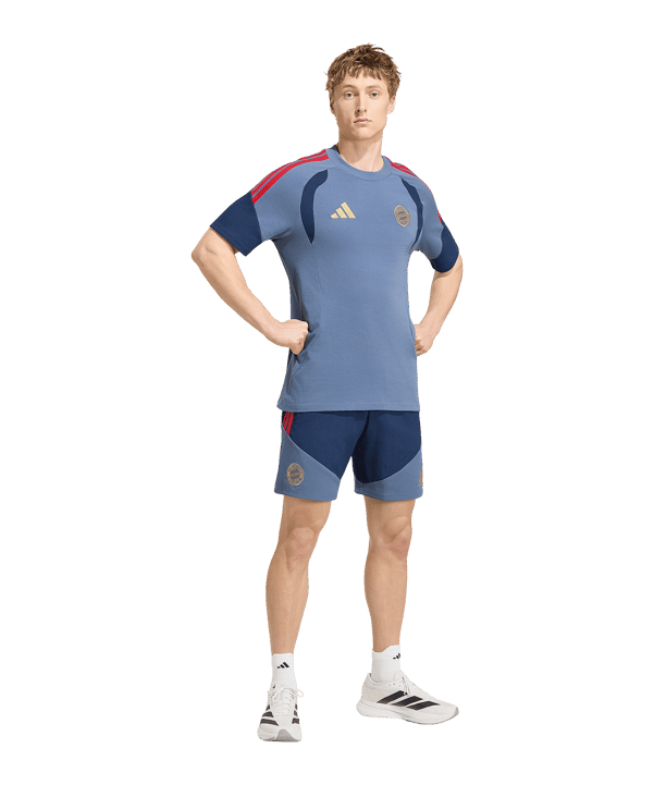 adidas FC Bayern München Sweat T-Shirt Blau - blau
