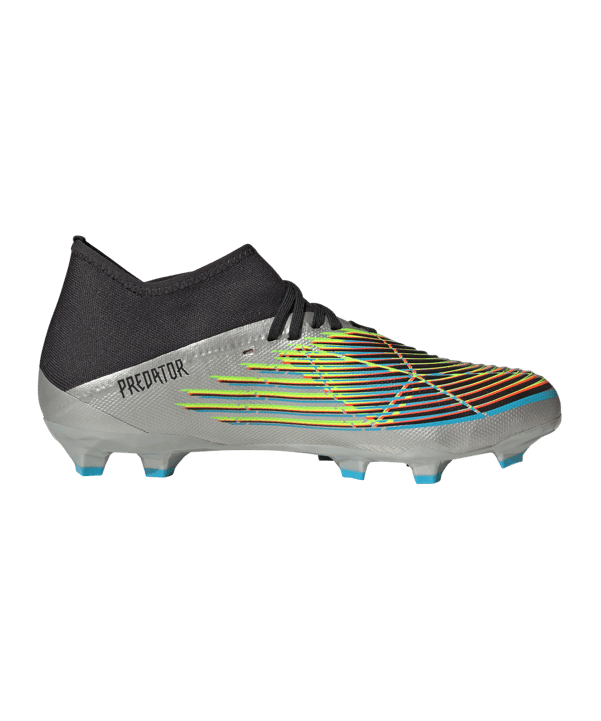 adidas Predator EDGE.3 FG Beyond Fast Silber Schwarz Grün - silber