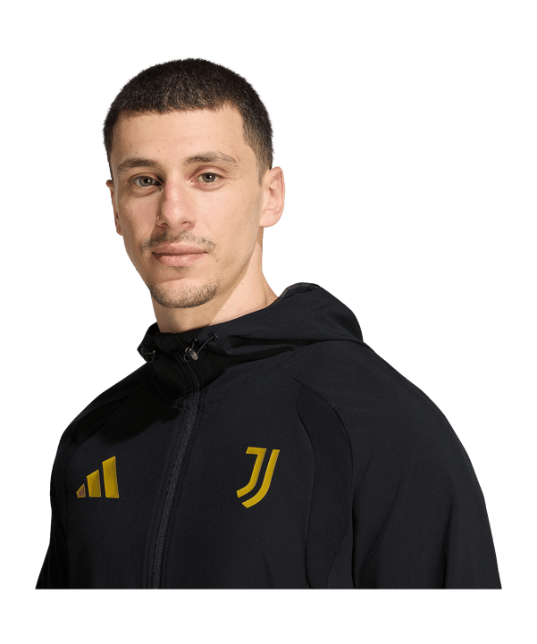 adidas Juventus FC Tiro Travel Windjack Zwart - zwart