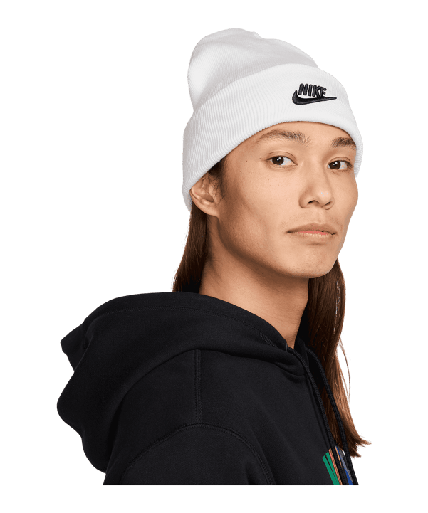 Nike Peak Beanie Weiss F100 - weiss