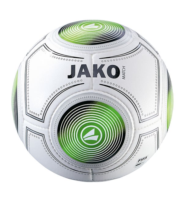 JAKO Match Spielball Weiss Schwarz Grün F18 - weiss