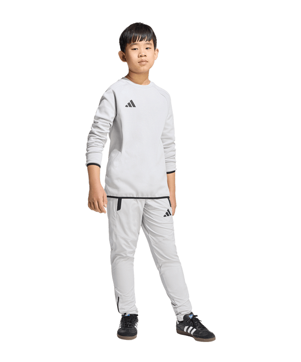 adidas Tiro Travel Sweatshirt Kids Grau - grau