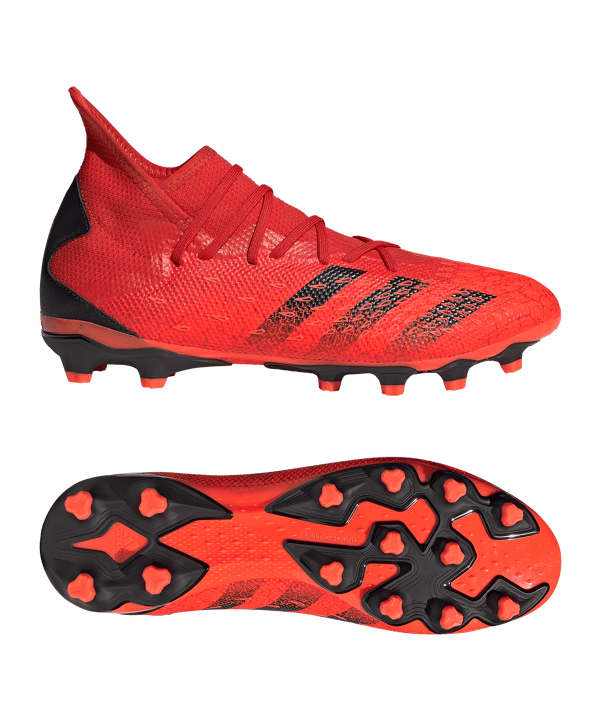 adidas Predator FREAK.3 MG Rot Schwarz - rot