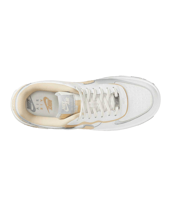 Nike Air Force 1 Shadow Damen Weiss Grau F100 - weiss