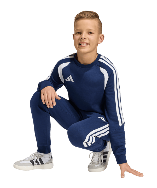 adidas Tiro 26 League Sweatshirt Kids Dunkelblau - weiss