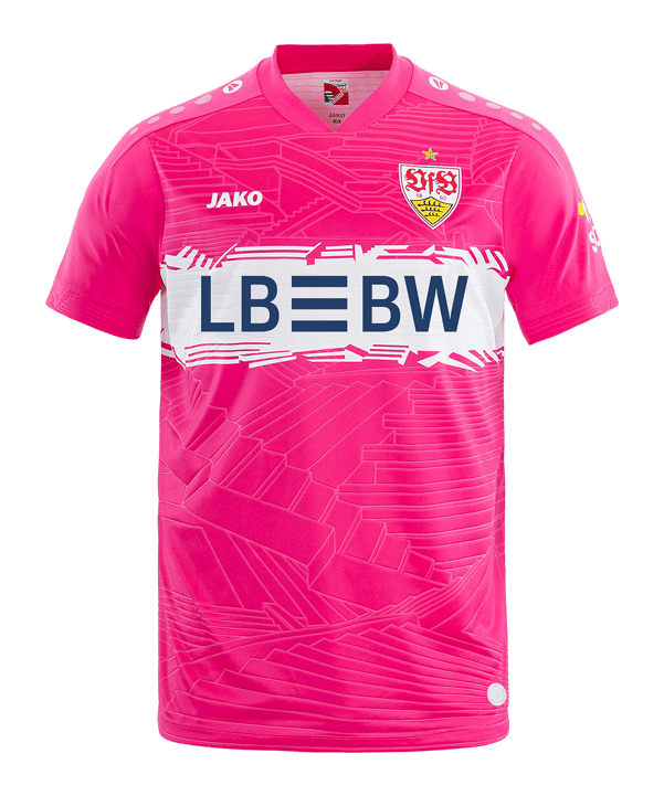 JAKO VfB Stuttgart Torwarttrikot Away 2025/2026 Rosa F170 - rosa