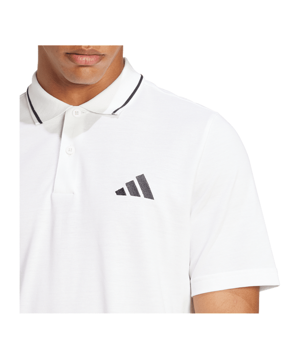 adidas Essentials Small Logo T-Shirt Weiß - weiss