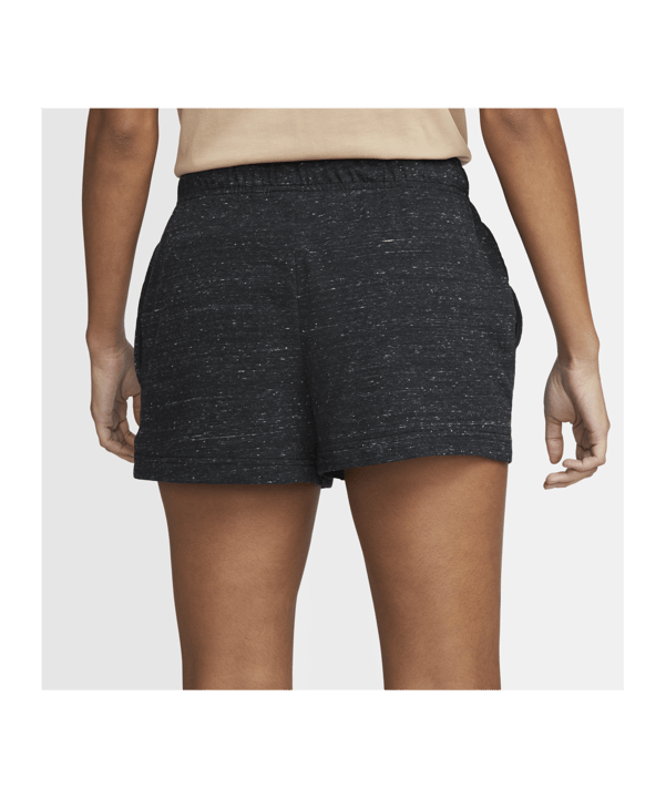 Nike Gym Vintage Short Damen Schwarz Weiss F010 - schwarz