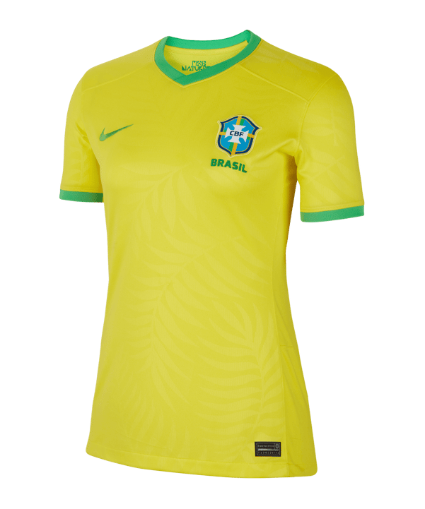 Nike Brasilien Trikot Home Frauen WM 2023 Damen Gelb Grün F740 - gelb