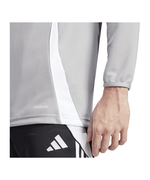 adidas Tiro 24 Trainingstop Grau Weiss - grau