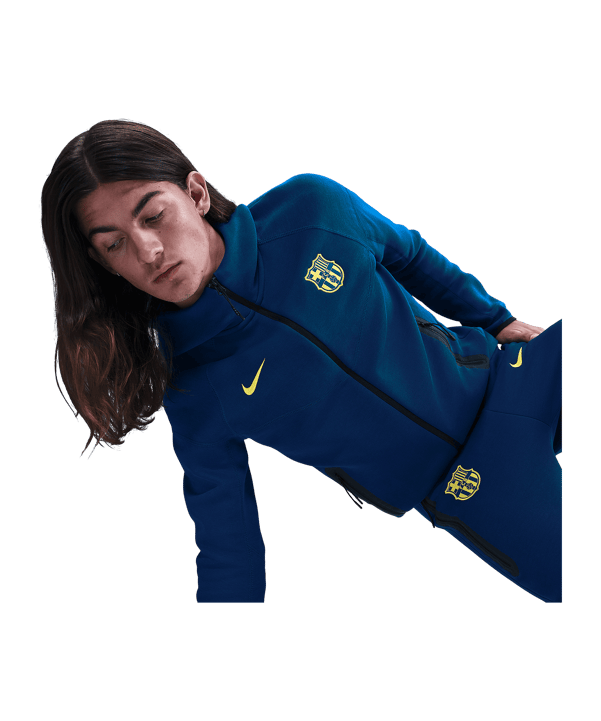 Nike FC Barcelona NSW Fleece Kapuzenjacke Blau F432 - blau