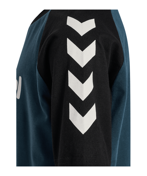 hummel Logo S/S T-shirt Kinderen Blauw K7280 - blauw