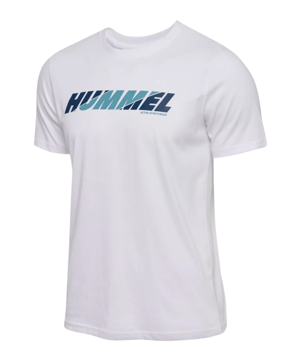 Hummel Graphic Bold Logo T-Shirt Weiß F9001 - weiss