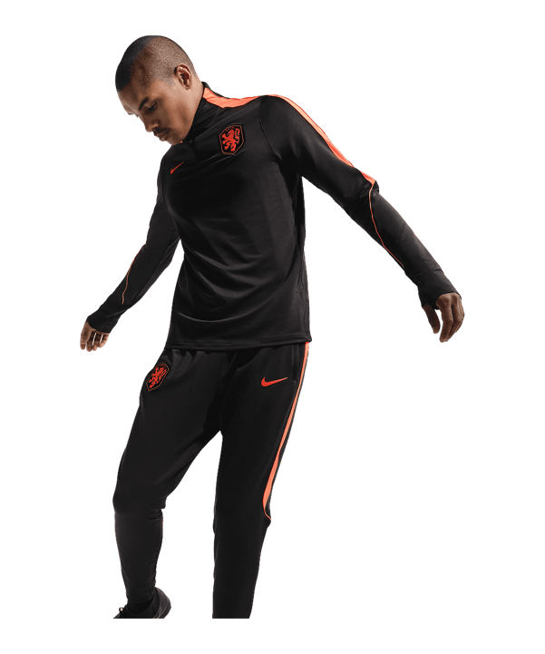 Nike KNVB Niederlande Trainingshose Schwarz F010 - schwarz
