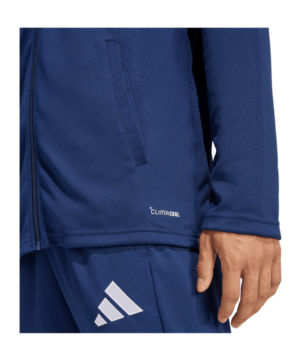 adidas Entrada 26 Trainingsjacke Dunkelblau - weiss
