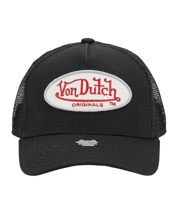 Von Dutch Boston Trucker Cap Schwarz Rot - schwarz