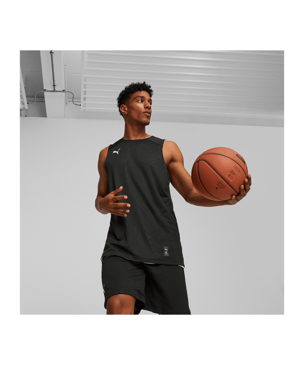 PUMA Hoops Team Reverse Trikot Schwarz F01 - schwarz