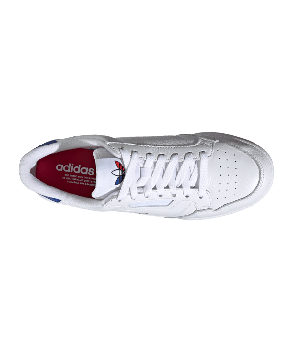adidas Originals Continental 80 Weiss Rot - weiss
