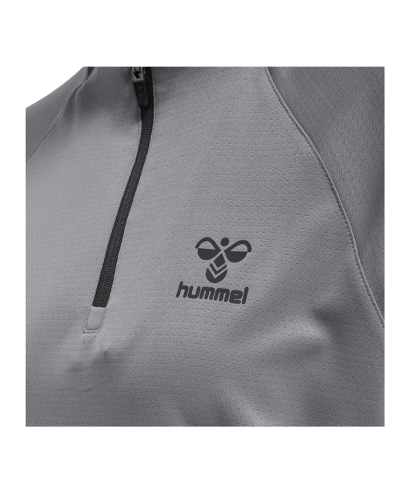 Hummel hmlGG12 HalfZip Sweatshirt Damen F1100 - grau