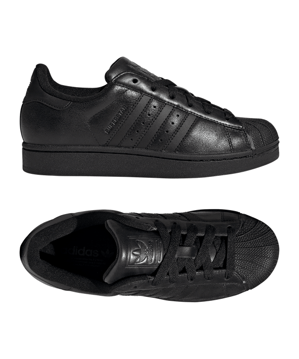 adidas Originals Superstar II Damen Schwarz - schwarz