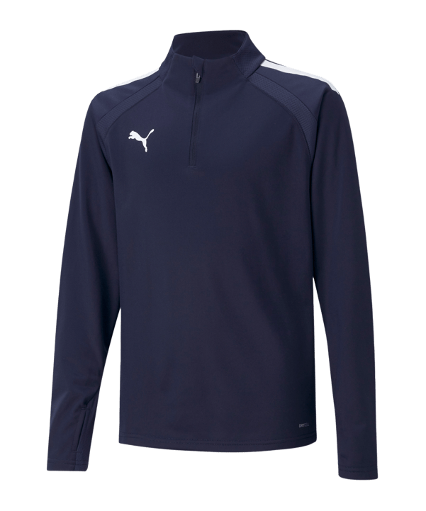 PUMA teamLIGA HalfZip Sweatshirt Kids Blau F06 - blau