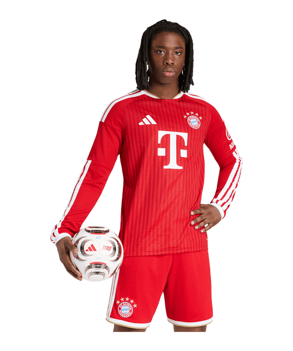 adidas FC Bayern München Trikot Langarm Home 2026/2027 Rot - rot