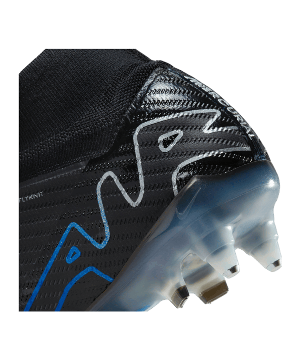 Nike Air Zoom Mercurial Superfly IX Elite SG-Pro AC Shadow Schwarz Silber Blau F040 - schwarz