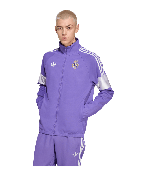 adidas Real Madrid Lfstlr Track Jacke Lila - lila