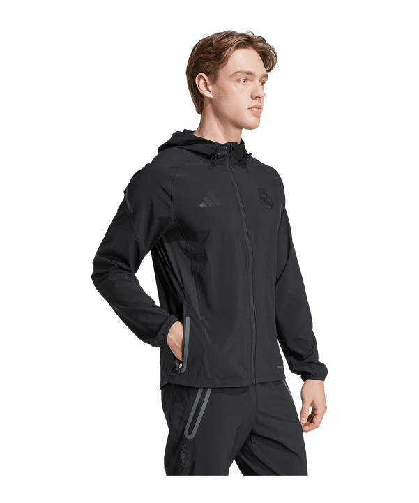 adidas Real Madrid Tiro Trainingsjacke Schwarz - schwarz