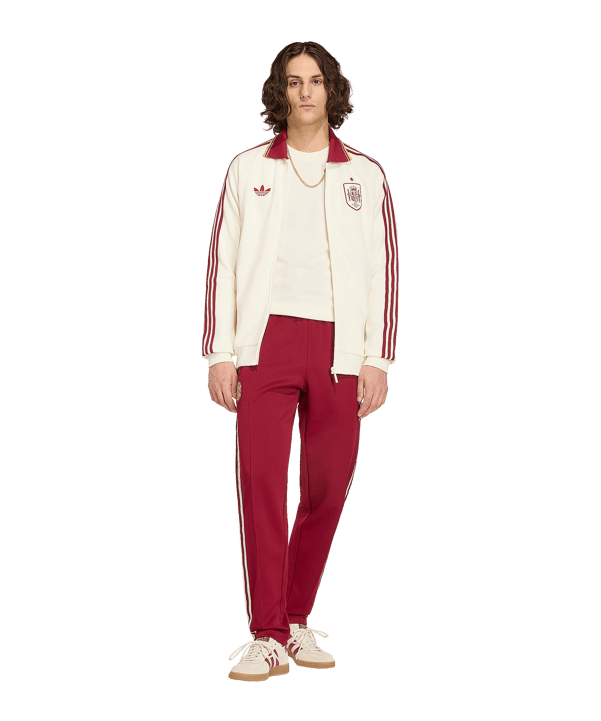 adidas FEF Spanien Anthem Jacke Weiß - weiss